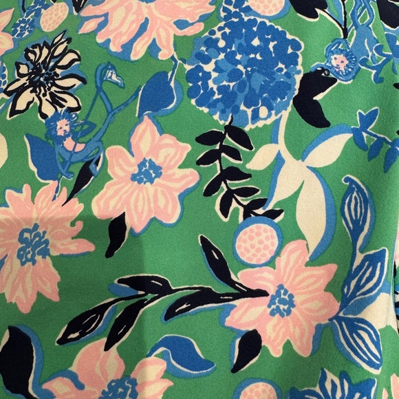 🌸 Lilly Pulitzer Luxletic Corso 28" Pant | Spearmint Golf Till You Drop | Sz 14 - Picture 4 of 4